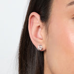 Load image into Gallery viewer, Sterling Silver Loose Knot Earrings-JOOLS by Jenny Brown
