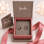 Load image into Gallery viewer, Sterling Silver Simple Flower Stud Earrings
