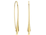 Load image into Gallery viewer, Yellow Gold  Pull Through Earrings
