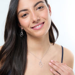 Load image into Gallery viewer, Sterling Silver Offset Double Square Pendant-JOOLS by Jenny Brown
