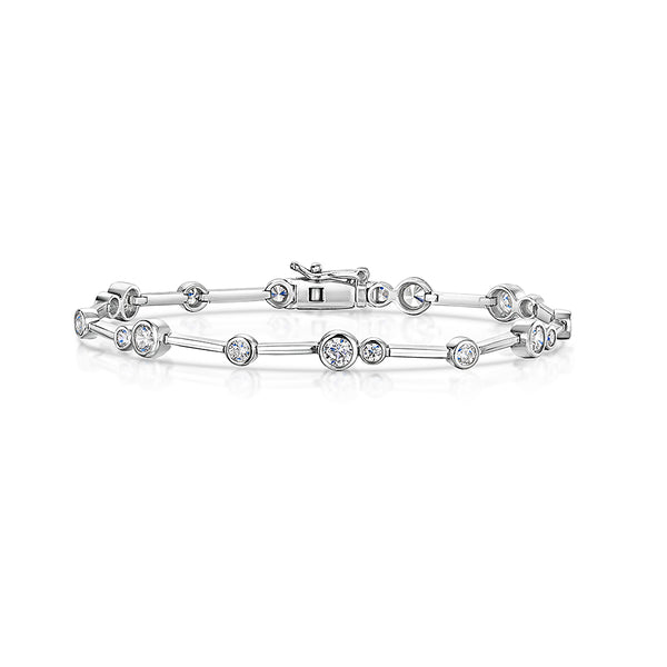 Sterling Silver Scattered  Bubble Bracelet-JOOLS by Jenny Brown