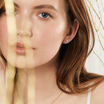 Load image into Gallery viewer, Sterling Silver, Stud Earring With 3mm Cubic Zirconia In A Rubover Setting
