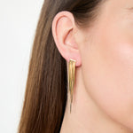 Load image into Gallery viewer, Yellow Gold Multi Strand Tassle  Drop Earrings -JOOLS by Jenny Brown
