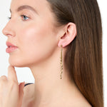 Load image into Gallery viewer, Yellow Gold Tassel Drop Earrings -JOOLS by Jenny Brown
