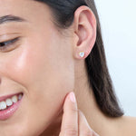 Load image into Gallery viewer, Yellow Gold Heart Solitaire Stud Earring
