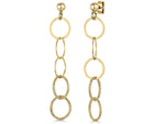 Load image into Gallery viewer, Yellow Gold Multi Hoop  Dangly Drop Earrings-JOOLS by Jenny Brown
