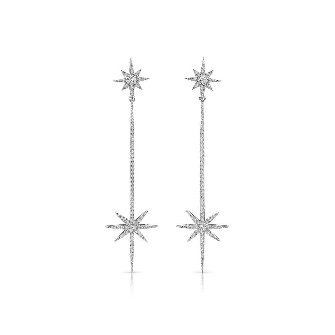 North Star Dramatic Drop Earrings