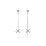 Load image into Gallery viewer, North Star Dramatic Drop Earrings
