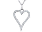 Load image into Gallery viewer, Sterling Silver Squeezed Heart Pendant
