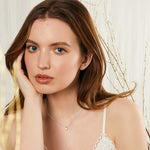 Load image into Gallery viewer, Sterling Silver Solitaire Pendant With Quarter Carat Rubover Cubic Zirconia
