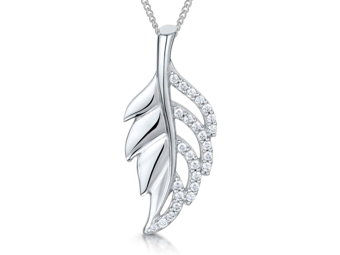 Sterling Silver Leaf Pendant