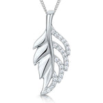 Load image into Gallery viewer, Sterling Silver Leaf Pendant
