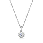 Load image into Gallery viewer, Sterling Silver One Carat  Solitaire Pendant-JOOLS by Jenny Brown

