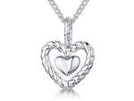 Load image into Gallery viewer, Heart Pendant With A Woven Surround

