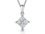 Load image into Gallery viewer, Sterling Silver Offset Square Pendant

