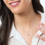 Load image into Gallery viewer, Sterling Silver 1.25 Carat Square Cubic Zirconia  Pendant-JOOLS by Jenny Brown
