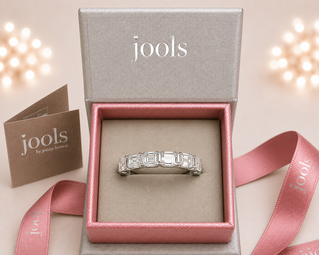 Sterling Silver 2.1ct Baguette Cubic Zirconia Half Eternity Ring