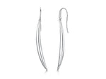 Load image into Gallery viewer, Sterling Silver  Long Elegant Curve Earrings
