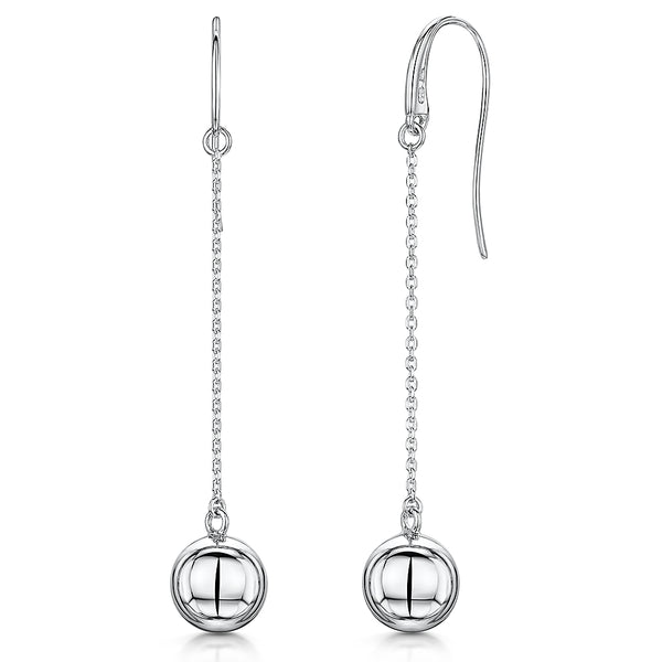Sterling Silver Ball Drop Earrings -JOOLS by Jenny Brown