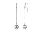 Load image into Gallery viewer, Sterling Silver Drop Ball  Earrings-JOOLS by Jenny Brown
