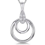 Load image into Gallery viewer, Sterling Silver Pendant Double Circle
