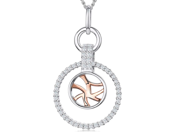 Rose Gold Circle Pendant - JOOLS By Jenny Brown