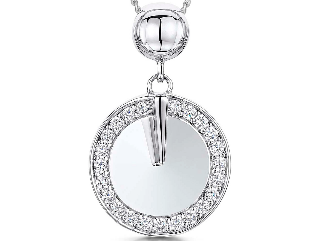 Sterling Silver Polished Disc Pendant