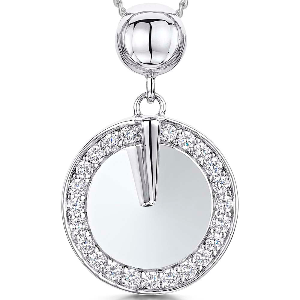 Sterling Silver Polished Disc Pendant