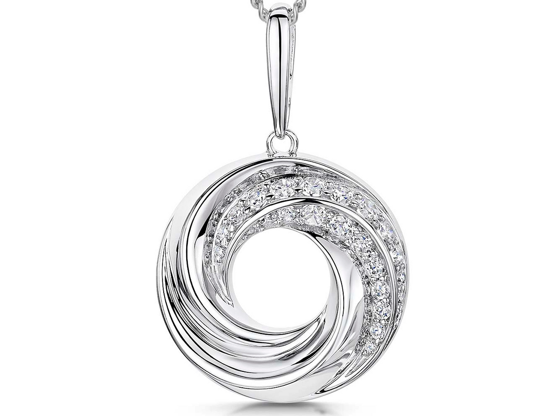 Sterling Silver Swirl Pendant