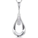 Load image into Gallery viewer, Sterling Silver Open Teardrop Pendant
