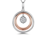 Load image into Gallery viewer, Rose Gold  Double Circle Pendant - JOOLS By Jenny Brown
