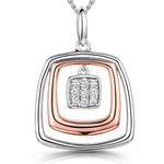 Load image into Gallery viewer, Rose Gold  3 Square  Pendant - JOOLS By Jenny Brown

