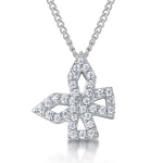 Load image into Gallery viewer, Sterling Silver Offset Star Pendant
