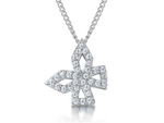 Load image into Gallery viewer, Sterling Silver Offset Star Pendant
