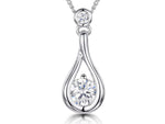 Load image into Gallery viewer, Sterling Silver Open Teardrop Pendant - JOOLS By Jenny Brown
