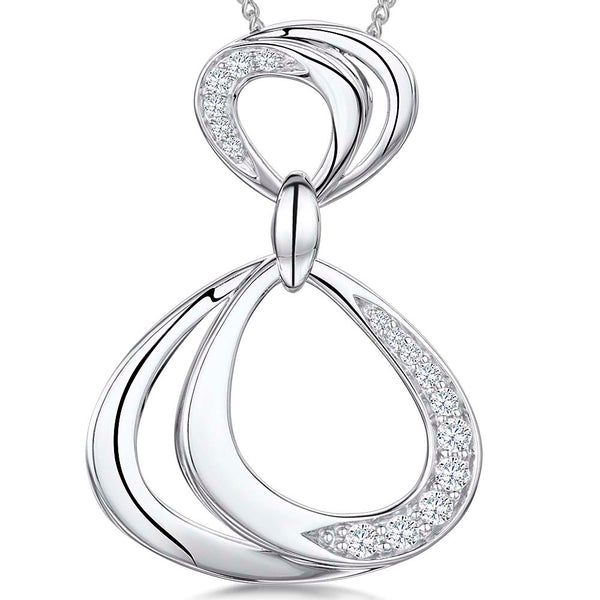 Sterling Silver Hourglass Pendant