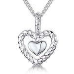 Load image into Gallery viewer, Heart Pendant With A Woven Surround
