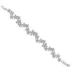 Load image into Gallery viewer, Sterling Silver Cubic Zirconia Daisy Chain Bracelet-JoOLS by Jenny Brown
