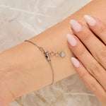 Load image into Gallery viewer, Sterling Silver  Hamsa Hand Bracelet
