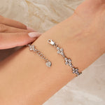 Load image into Gallery viewer, Sterling Silver Bubble Link Bracelet
