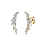 Load image into Gallery viewer, Yellow Gold Cuff Climber Earrings-JOOLS by Jenny Brown
