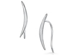 Load image into Gallery viewer, Sterling Silver Plain Curve Earring
