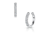 Load image into Gallery viewer, Pair Of Sterling Silver Cuff Earring Set With Cubic Zirconias
