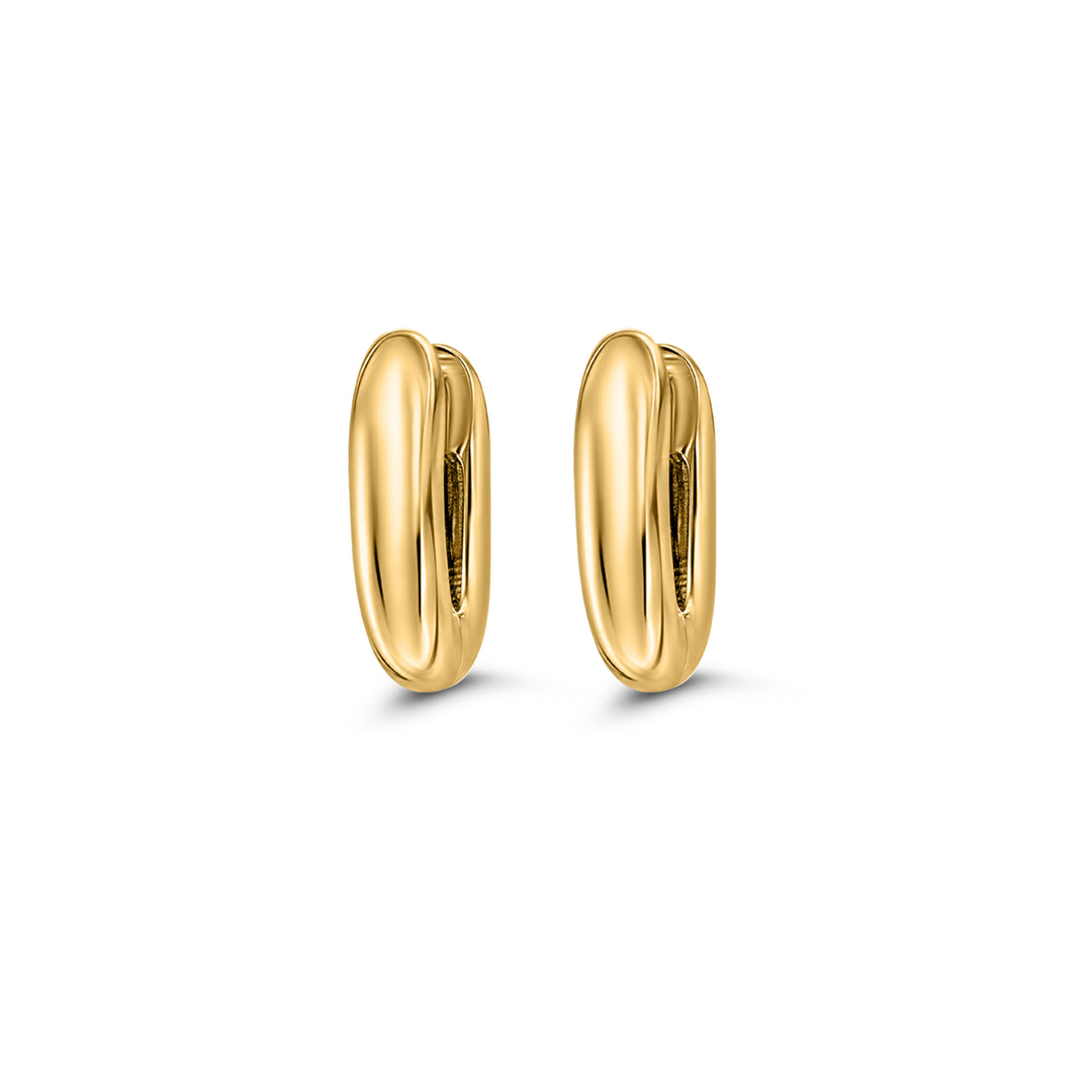 18ct Gold Vermeil Chunky Huggie Earrings