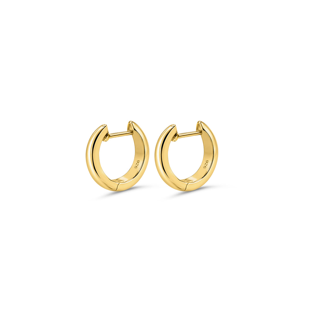 18ct Gold Vermeil Rounded Hoop Earrings