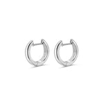 Load image into Gallery viewer, Sterling Silver Rounded Hoop Earrings
