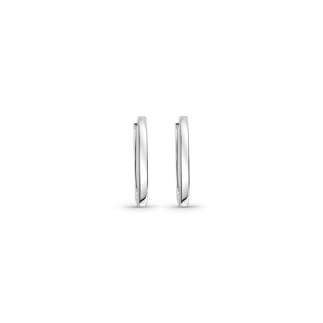 Sterling Silver Slender Hoop Earrings