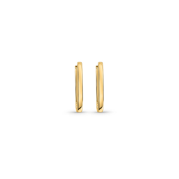 18ct Gold Vermeil Slender Hoop Earrings