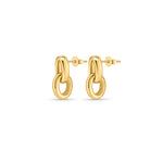 Load image into Gallery viewer, 18ct Gold Vermeil Link Drop Earrings
