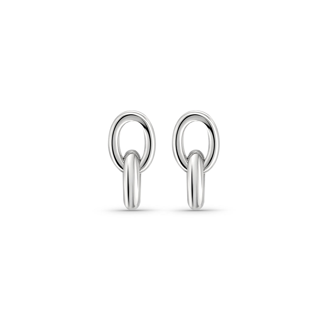 Sterling Silver Link Drop Earrings